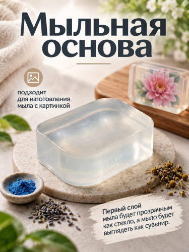 Суперпрозрачная мыльная основа 1 кг